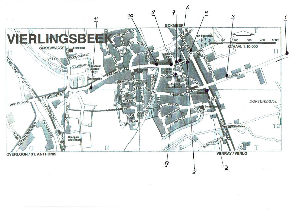 Plattegrond fotoborden Vierlingsbeek